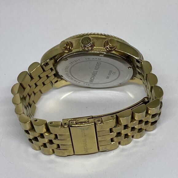 Michael Kors Lexington MK5556 Women Gold Stainless Steel Analog Dial Watch VK455 - Picture 11 of 12